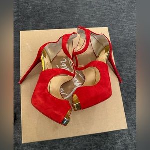 Red suede Louboutin heals